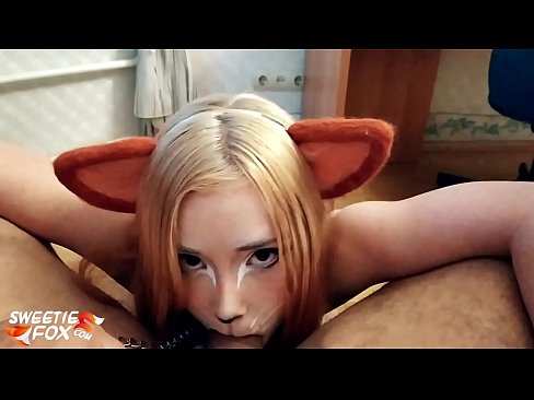 ❤️ Kitsune slikke dick en cum yn har mûle ☑ Just porno by wy ❌